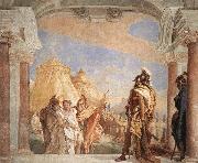 Giovanni Battista Tiepolo Eurybates and Talthybios Lead Briseis to Agamemmon Spain oil painting artist